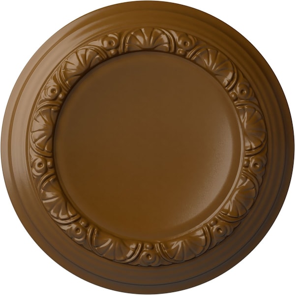Ekena Millwork Carlsbad Ceiling Medallion (Fits Canopies up to 7 7/8"), 12 1/2"OD x 1 1/2"P, Smokey Topaz CM12CASTF - main